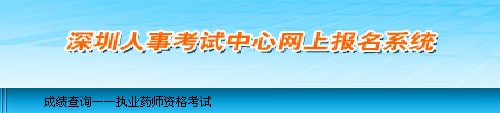 深圳2013年執(zhí)業(yè)藥師考試成績(jī)查詢(xún)