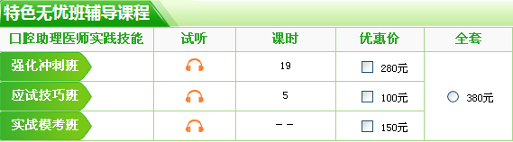 2017年口腔助理醫(yī)師技能考試輔導培訓班