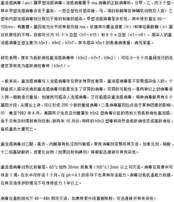 經(jīng)常聽到禽流感 你知道禽流感病毒究竟是什么嗎？