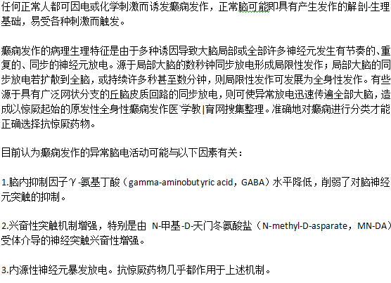 癲癇的發(fā)病機(jī)制是什么？