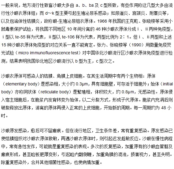 沙眼強傳染性的原因