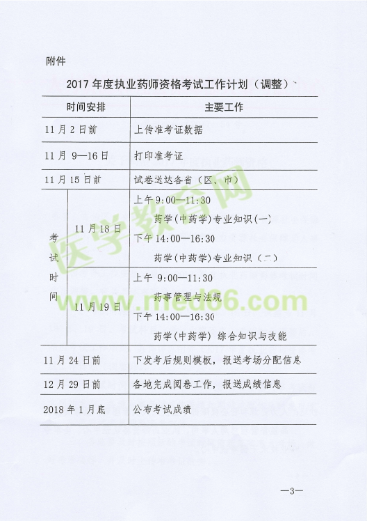 【緊急通知】2017年執(zhí)業(yè)藥師考試時(shí)間推遲至11月18、19日