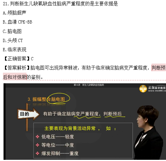 醫(yī)學教育網(wǎng)課程vs2018年臨床執(zhí)業(yè)醫(yī)師試題圖文對比第四單元（3）