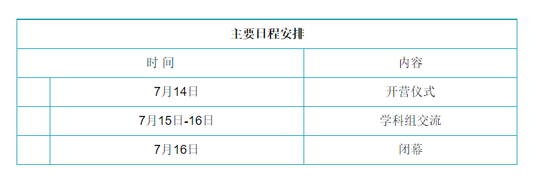 復(fù)旦公共衛(wèi)生院夏令營活動安排