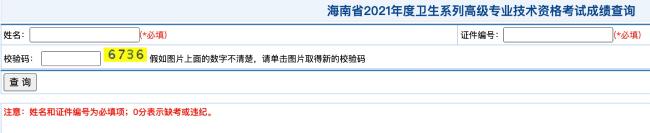 海南省2021年度衛(wèi)生系列高級(jí)專(zhuān)業(yè)技術(shù)資格考試成績(jī)查詢