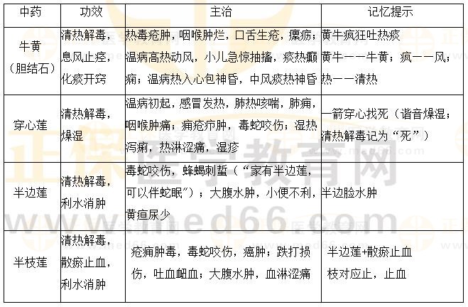 清熱解毒藥之三個“蓮”一個“結(jié)石”-2023《中藥二》必學(xué)考點(diǎn)