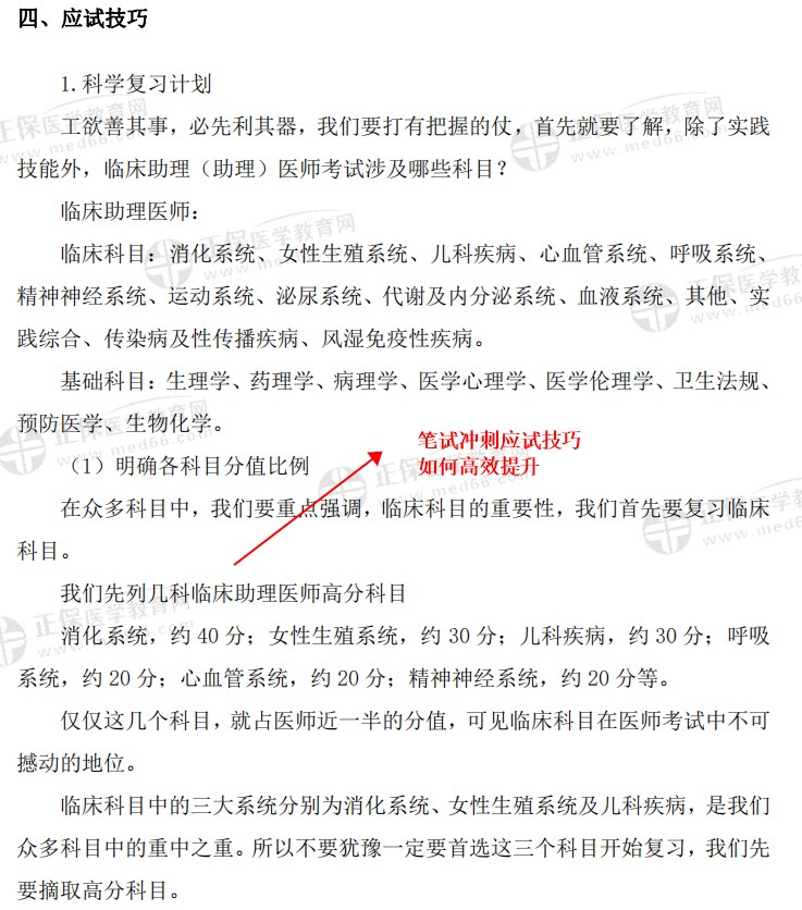 2023臨床助理醫(yī)師筆試應試技巧