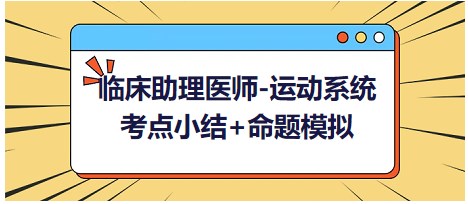 【運動系統(tǒng)】考點小結+命題模擬