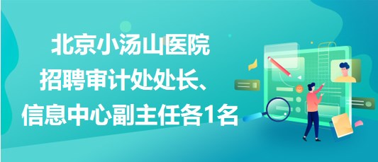 北京小湯山醫(yī)院2023年招聘審計處處長、信息中心副主任各1名