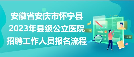 安徽省安慶市懷寧縣2023年縣級公立醫(yī)院招聘工作人員報名流程