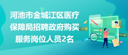 廣西河池市金城江區(qū)醫(yī)療保障局招聘政府購買服務(wù)崗位人員2名