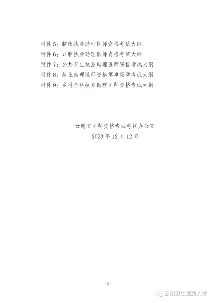 醫(yī)師資格考試大綱公告2